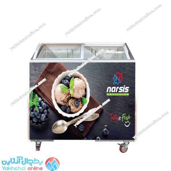 400 liter ice cream glass door freezer